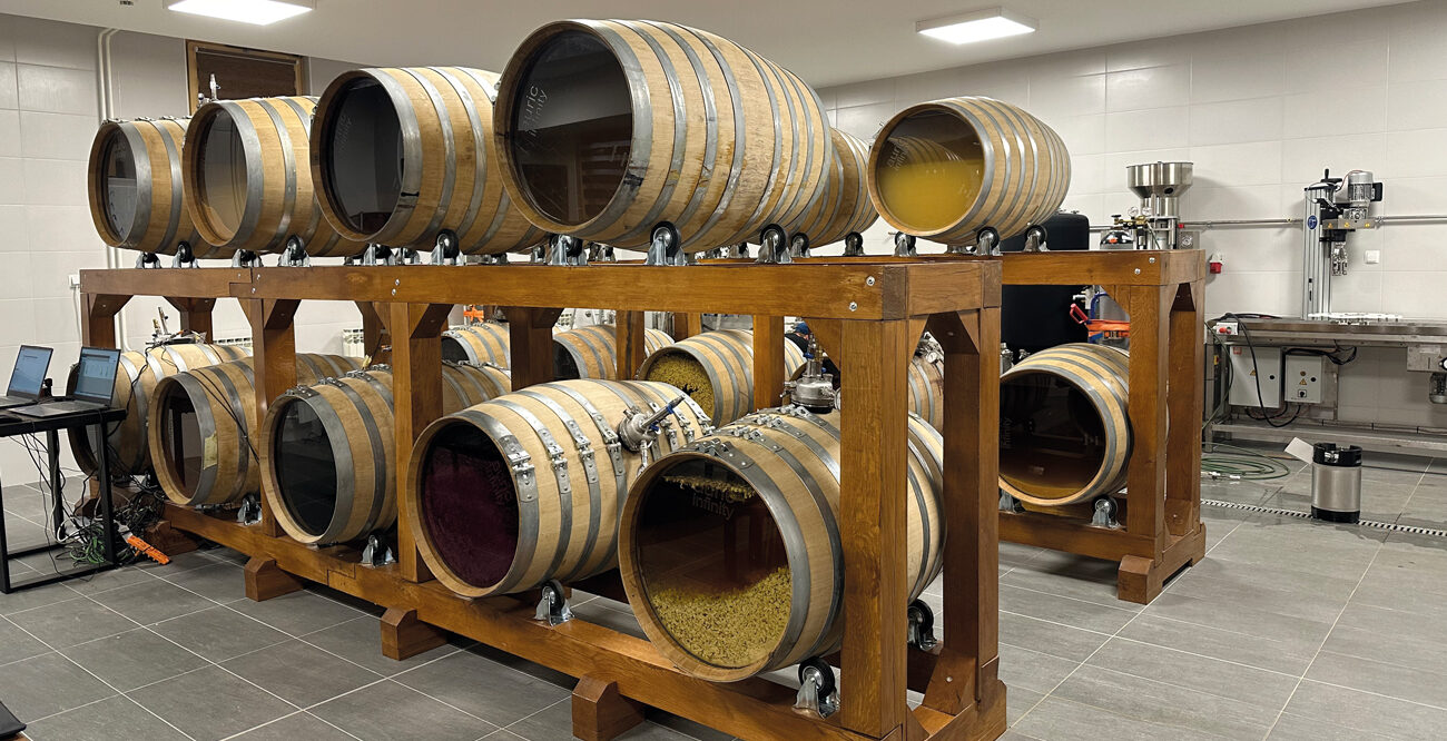 auric Infinity barrels with different wines